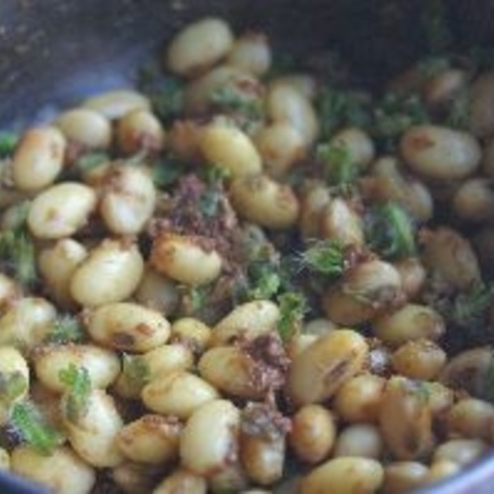 大豆とシソの実のおかず味噌